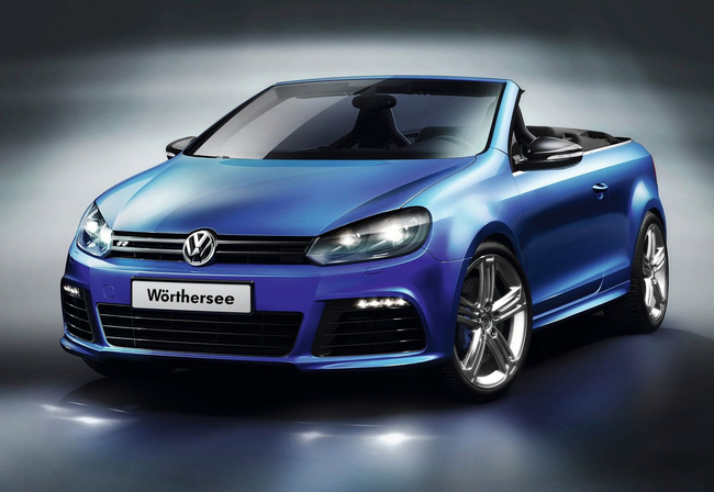 Поклонникам показали "заряженный" кабриолет Volkswagen Golf R