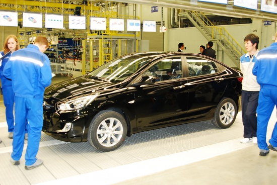 Стартовало производство Hyundai Solaris  в России