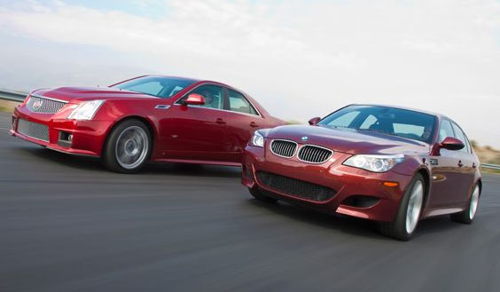 2009 BMW M5 vs 2009 Cadillac CTS-V