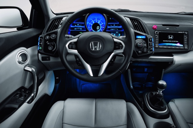 Honda CR-Z hybrid coupe interior
